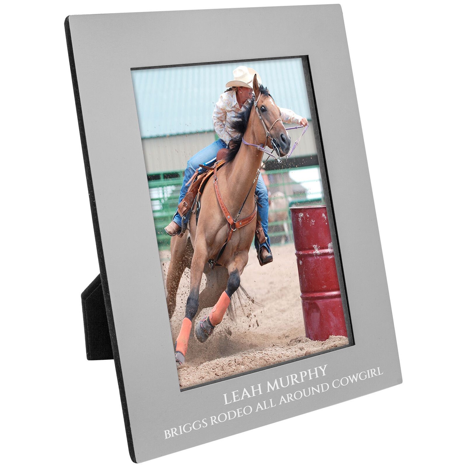 Silver and Black Aluminum Picture Frames