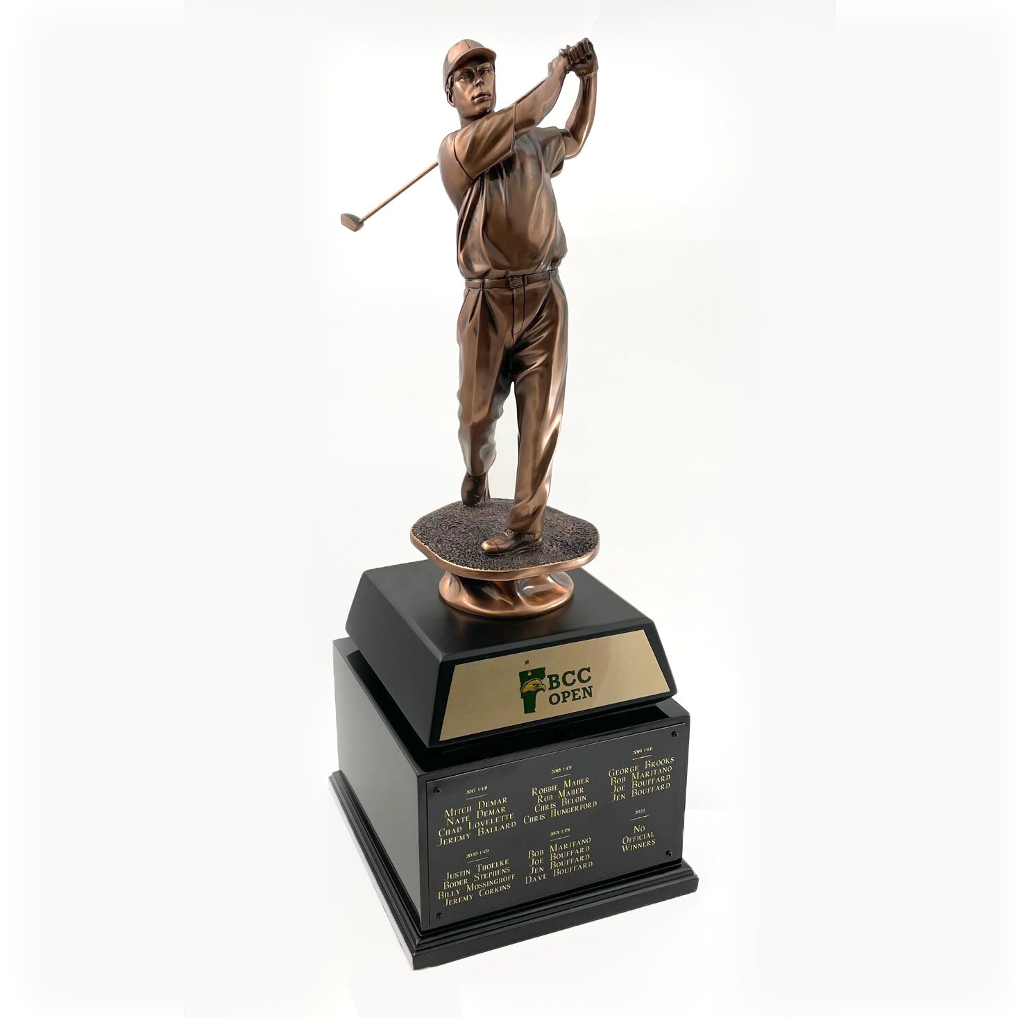 Bronze Golfer Trophy on Base