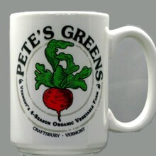 pete's greens custom mug