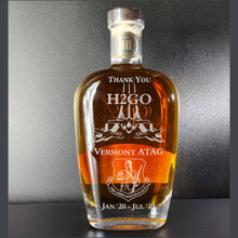 Sand carved Whistle Pig Bottle