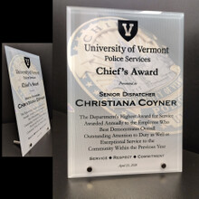 Full Color Glass standing Plaque