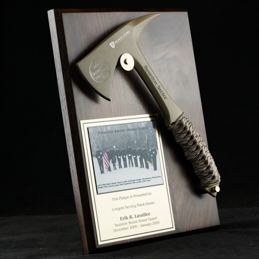 Custom Military Plaques with Knives Attached