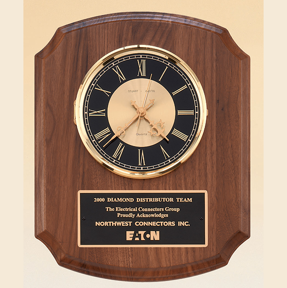 American Walnut Clock Plaque
