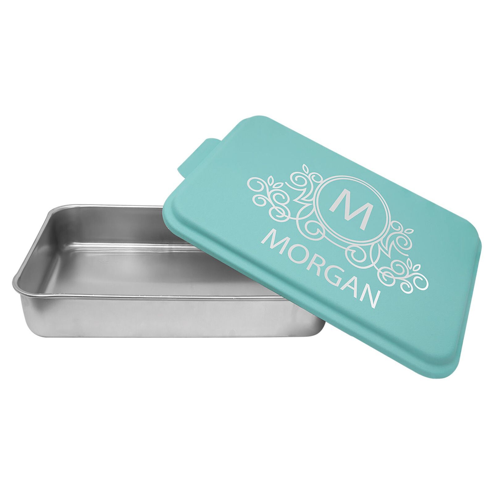 Cake Pan with Engravable Lid 4 Colors