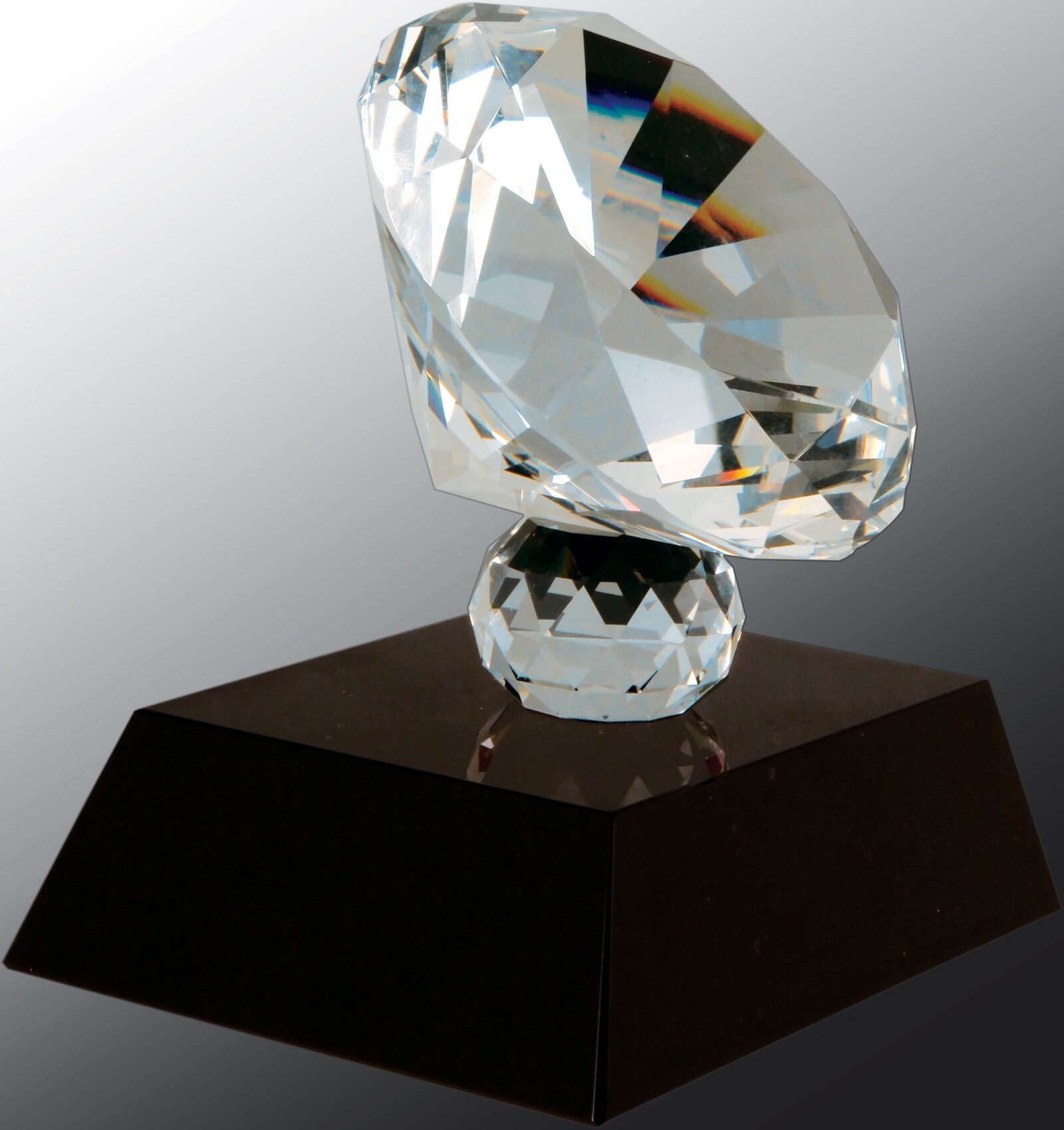 crystal diamond on black base