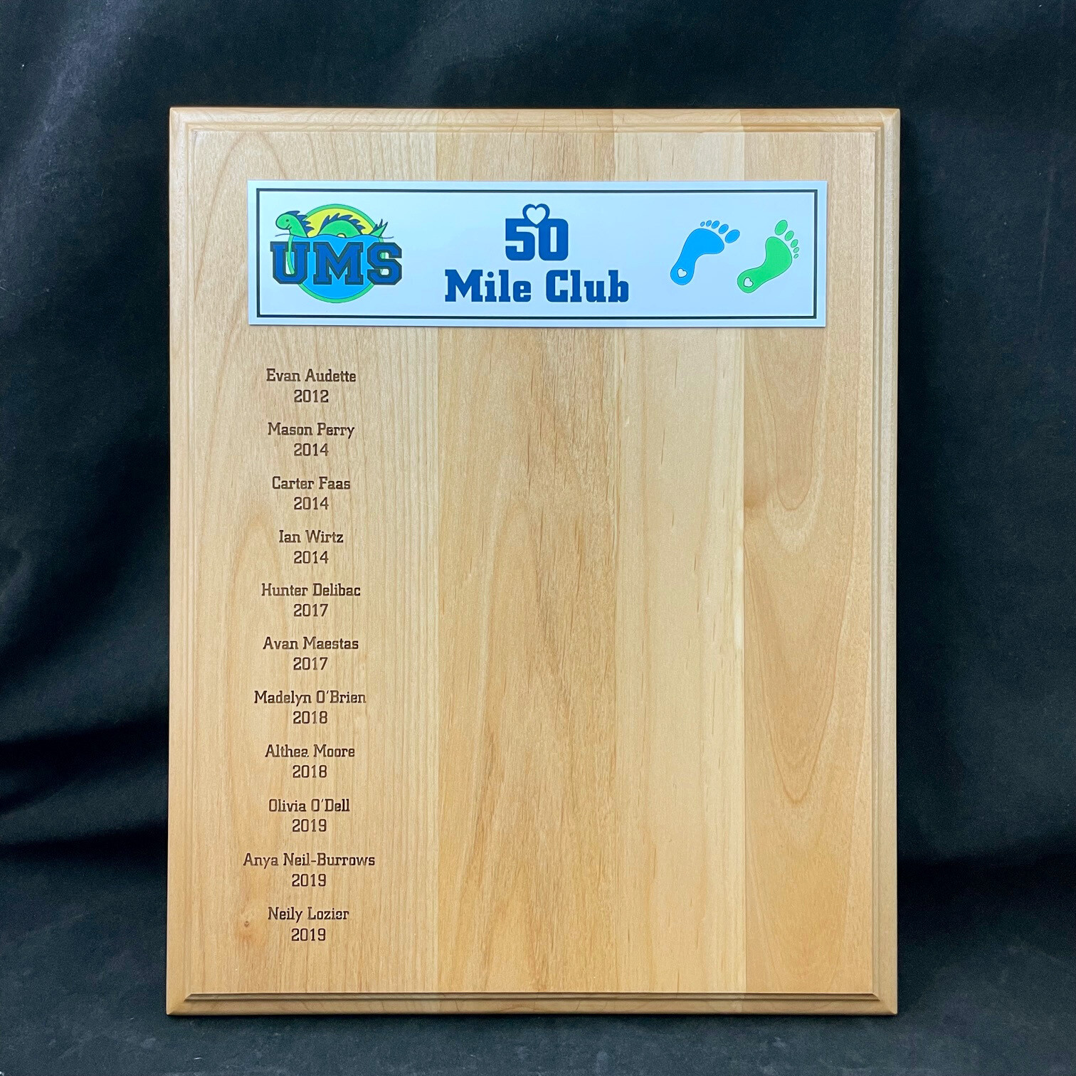Alder Perpetual Plaque with Full Color Header