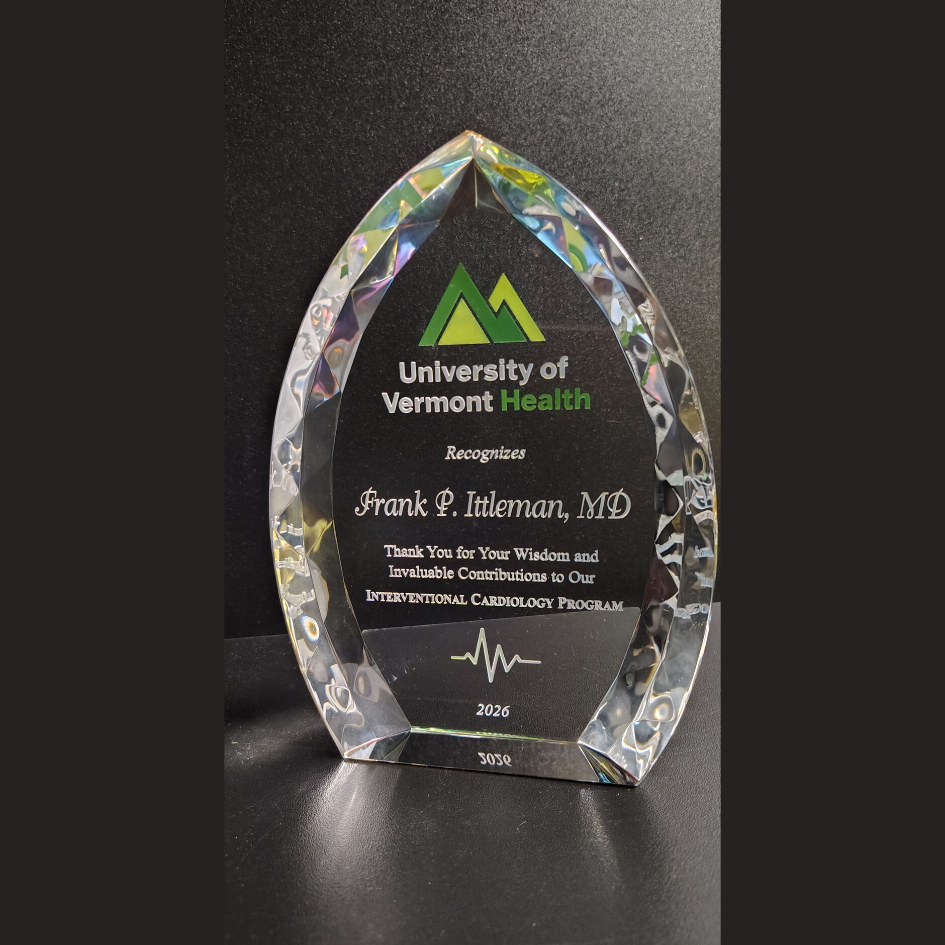 Tapered Crystal Flame Rainbow Award in 3 Sizes