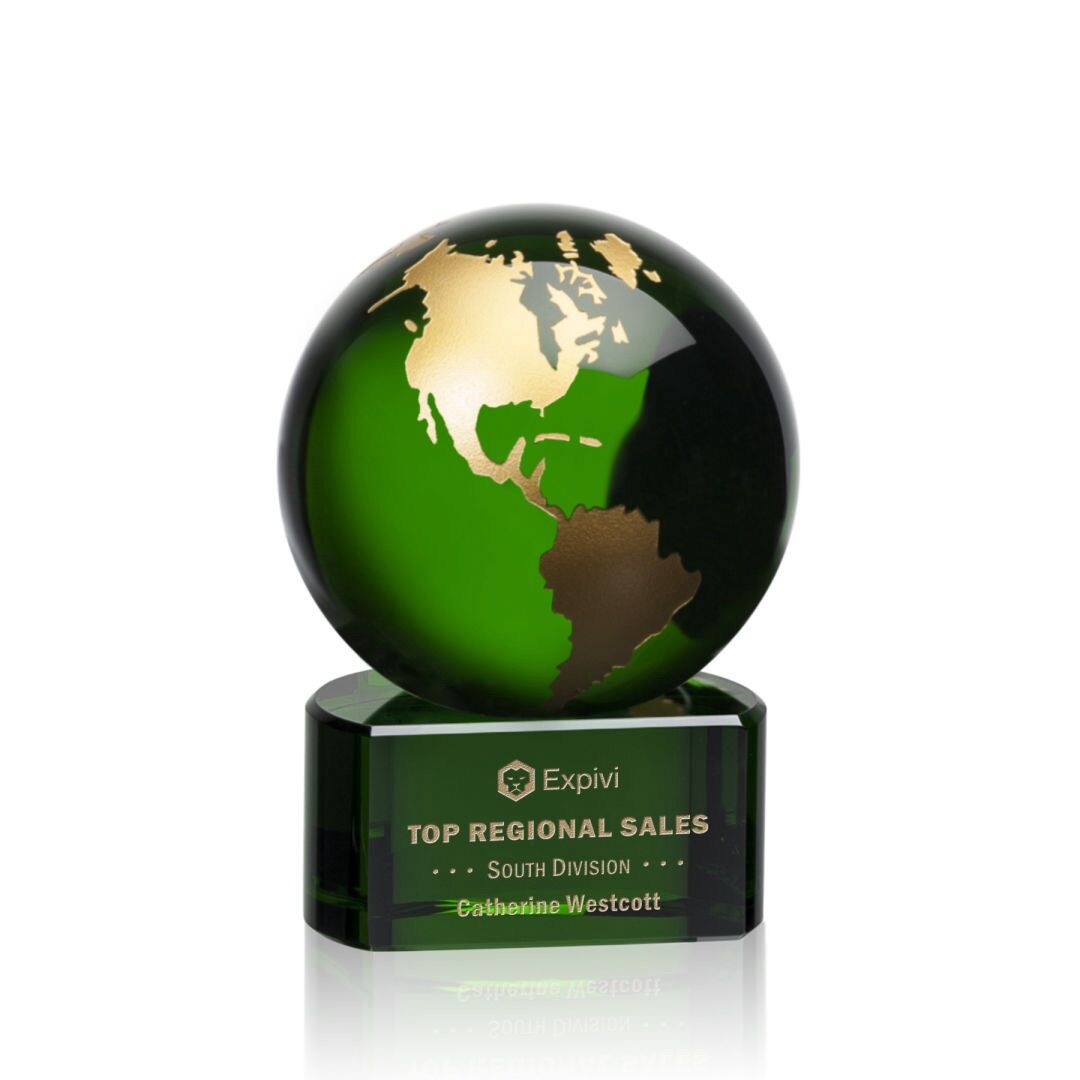 Emerald Globe on Base