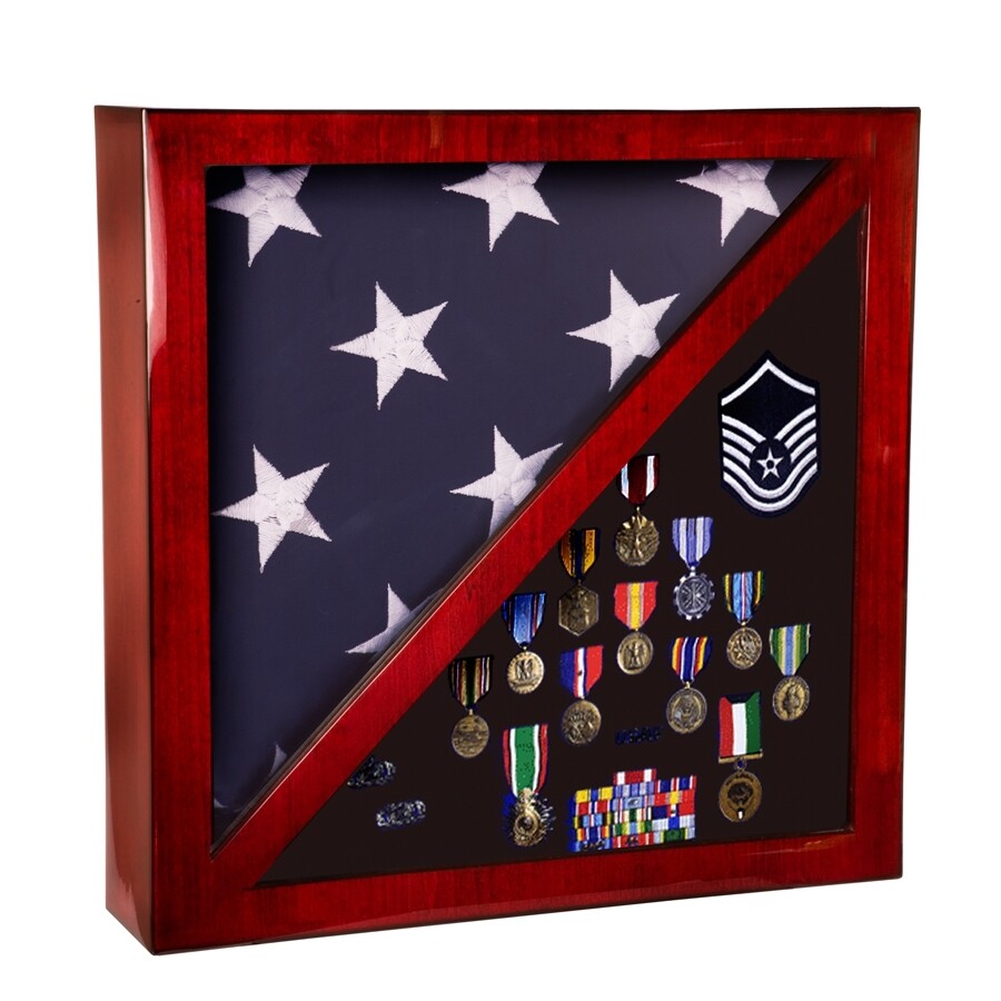 flag and medal box