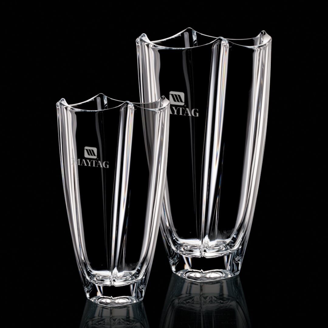 Lead free crystal vase