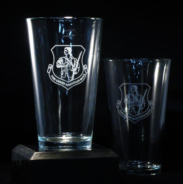 Pub Beer Glass Laser Engraved